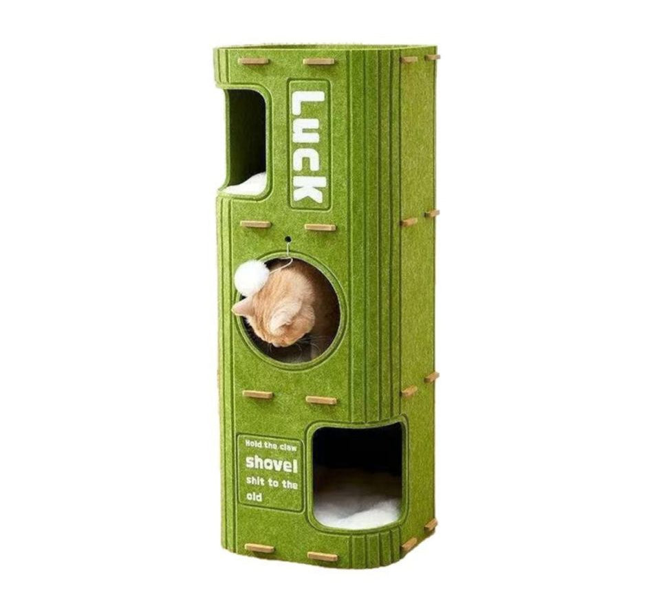 Nunbell Copac modern de lux multifuncțional pentru pisici cu înălțime de 90 cm