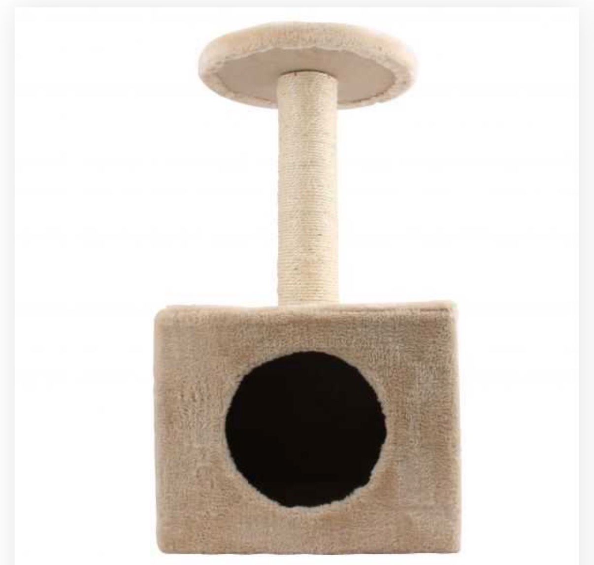 Ansamblu de Joacă și Relaxare pentru Pisici (cu Căsuță și Stâlp din Sisal)