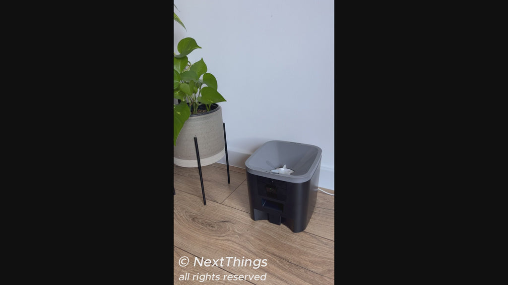 Hrănitor dublu automat pentru câini și pisici, 6L, Wifi camera video full HD
