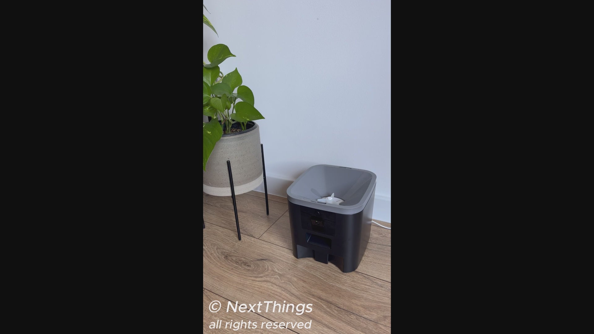 Hrănitor dublu automat pentru câini și pisici, 6L, Wifi camera video full HD